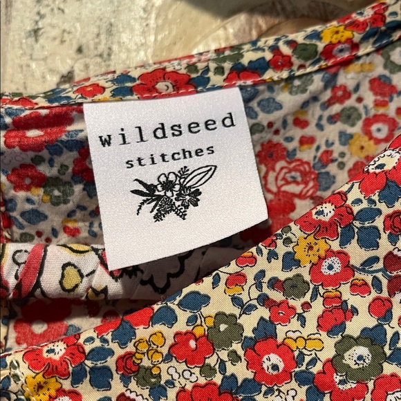 Wildseed Stitches Liberty of London, 3/4 Sleeve, Peter Pan Collar Blouse  XXL/16 - Picture 2 of 9